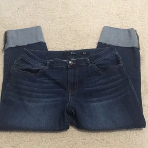 Capri cuffed leg jeans